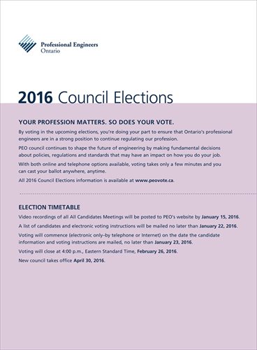 2016 PEO Council Election