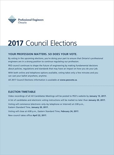 2017 PEO Council Elections
