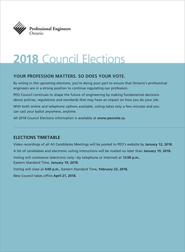 2018 PEO Council Elections