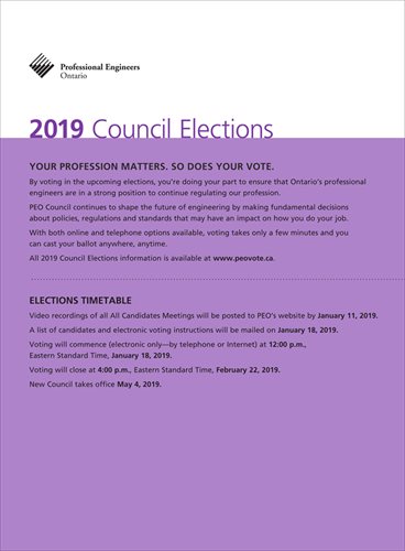 2019 PEO Council Elections