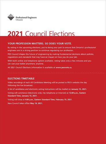 2021 PEO Council Elections