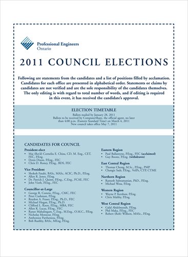 2011 PEO Council Elections